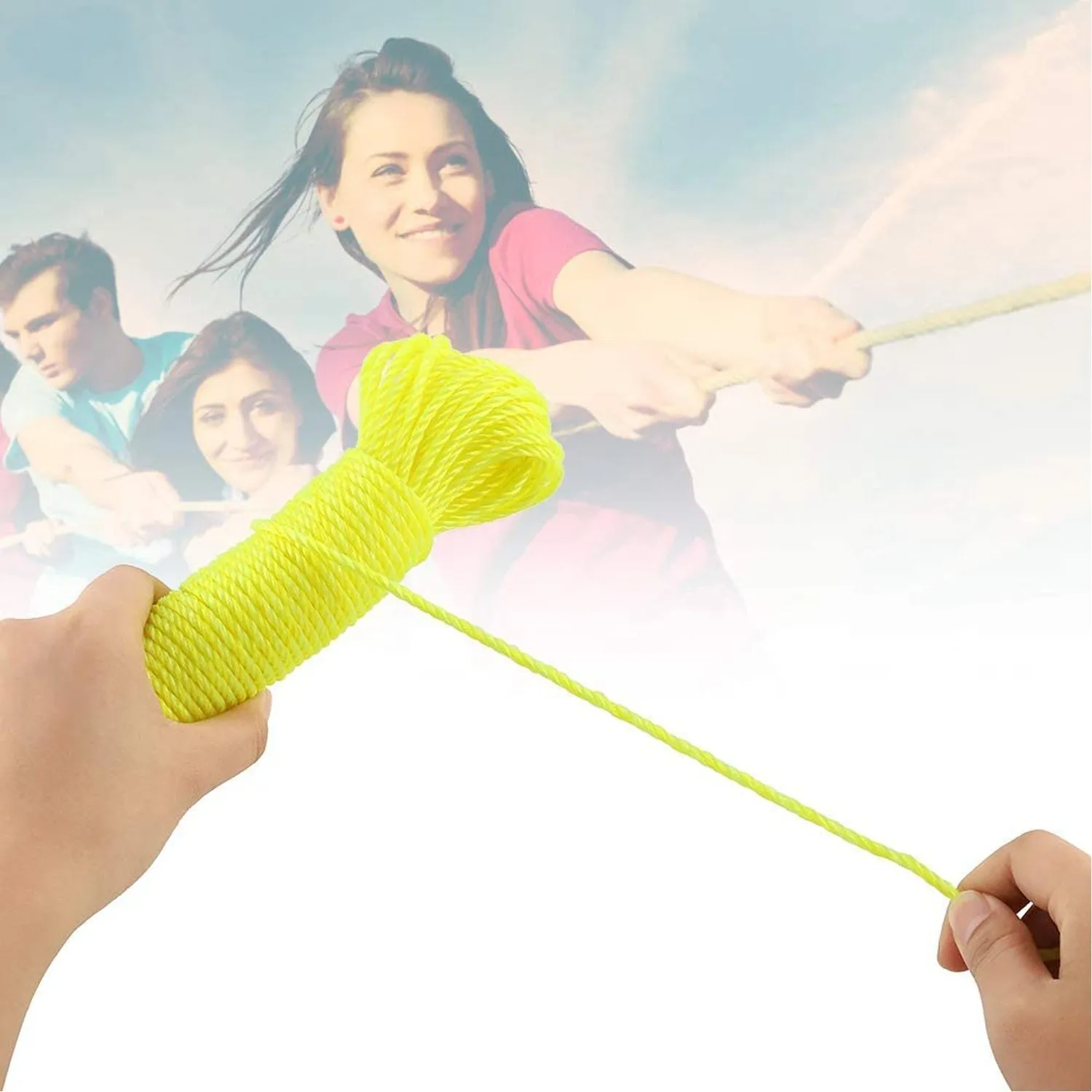 3m Heavy-Duty Laundry Drying Rope (1 Pc, Mixed Colors)
