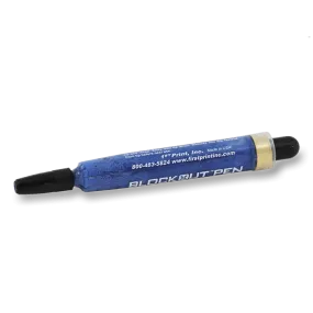 Blue Blockout Pen for Screen Printing Pin Holes