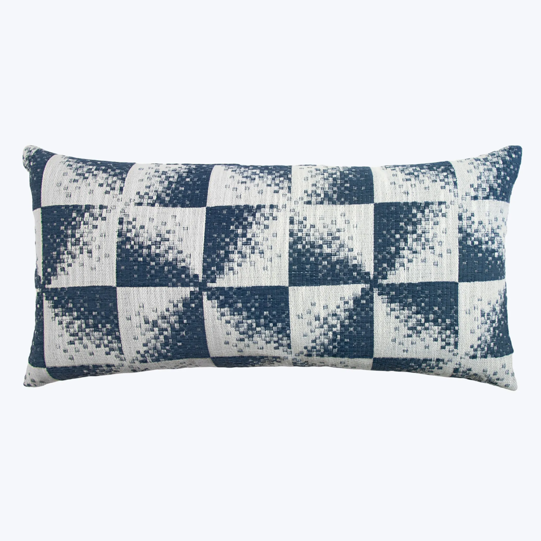 Checkmate Indoor/Outdoor Lumbar Pillow, Navy