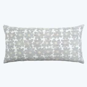 Daisy Indoor/Outdoor Lumbar Pillow, Pebble