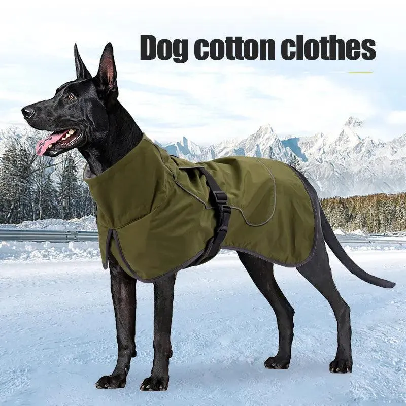 Dog Clothes Medium And Large Handsome Winter Warm