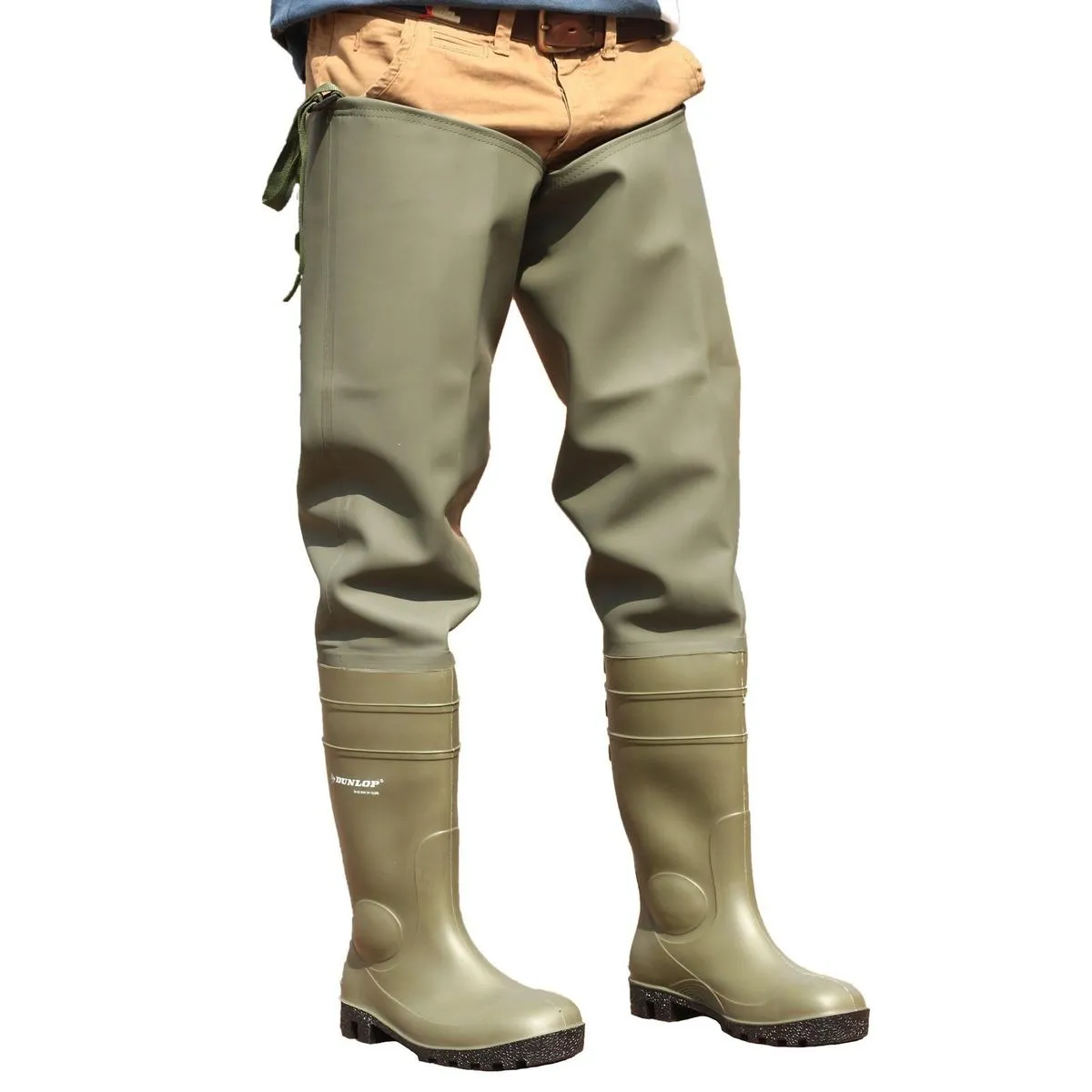 Dunlop Thigh Wader 142 VP PP Green