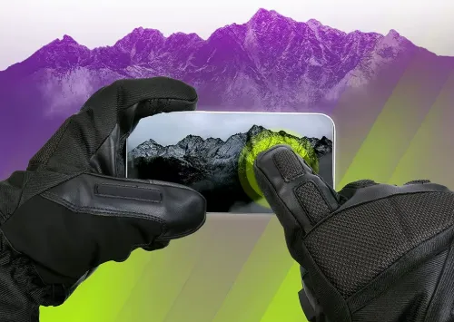 Durable Men's Winter Gloves with Anti-Slip Grip and Strap