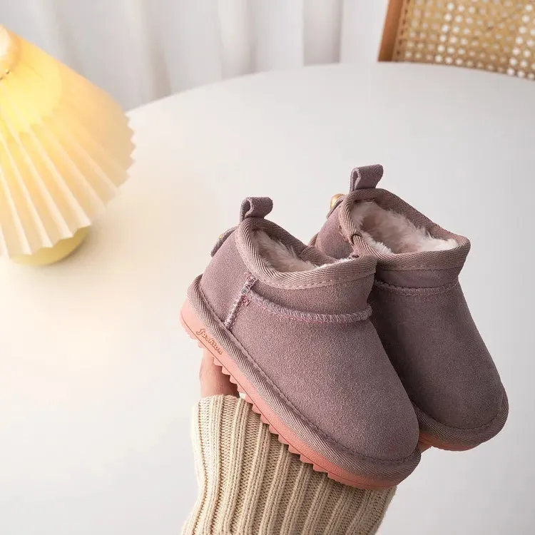 Gerda Genuine Cowhide Snow Boots