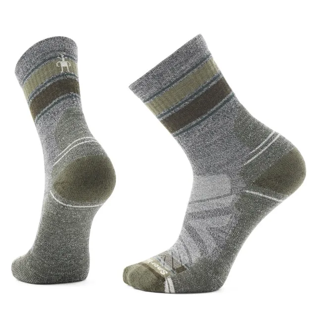 Hike Light Cushion Striped Mid Crew Socks