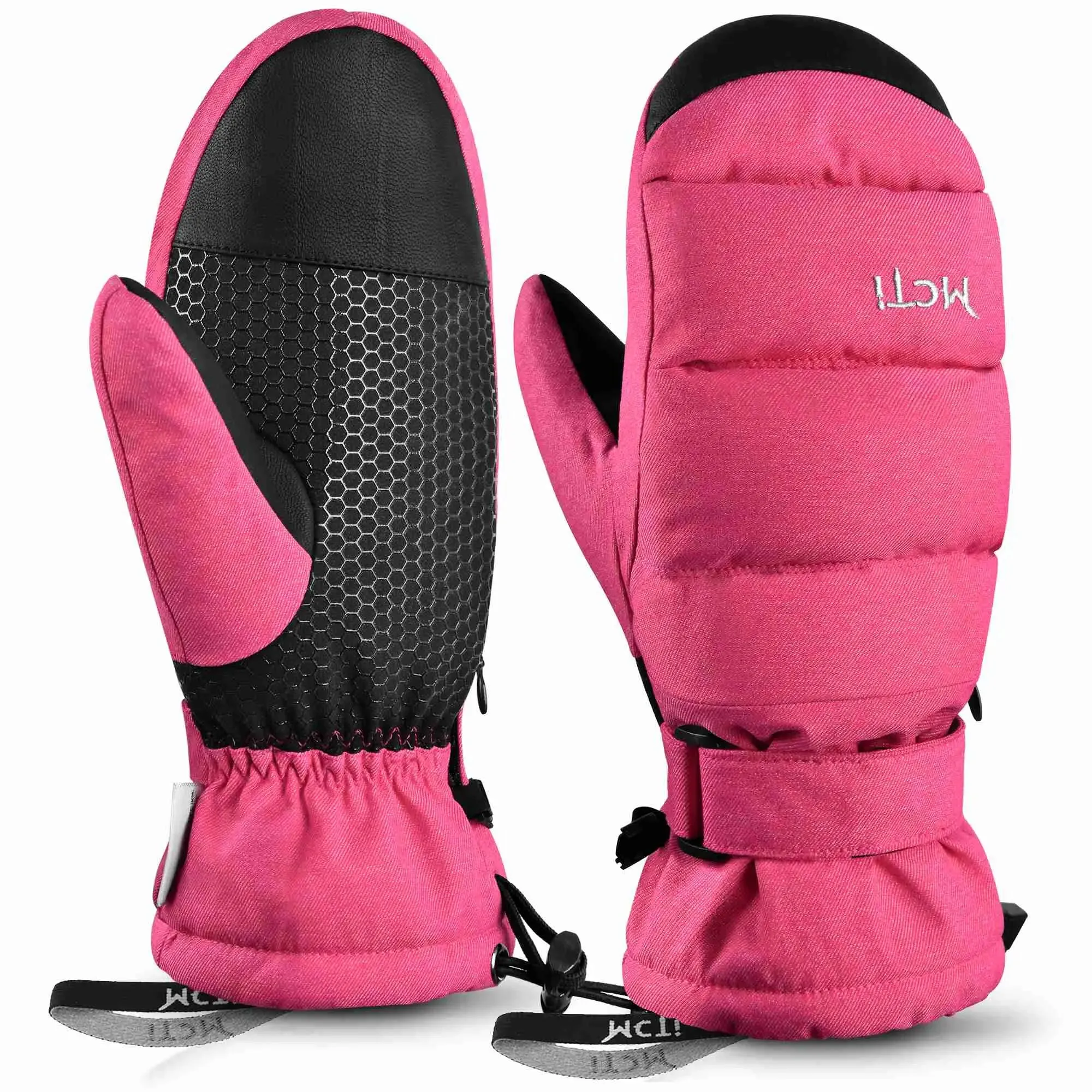 MCTi Women's Ski Mittens - Waterproof & Insulated with Zipper
