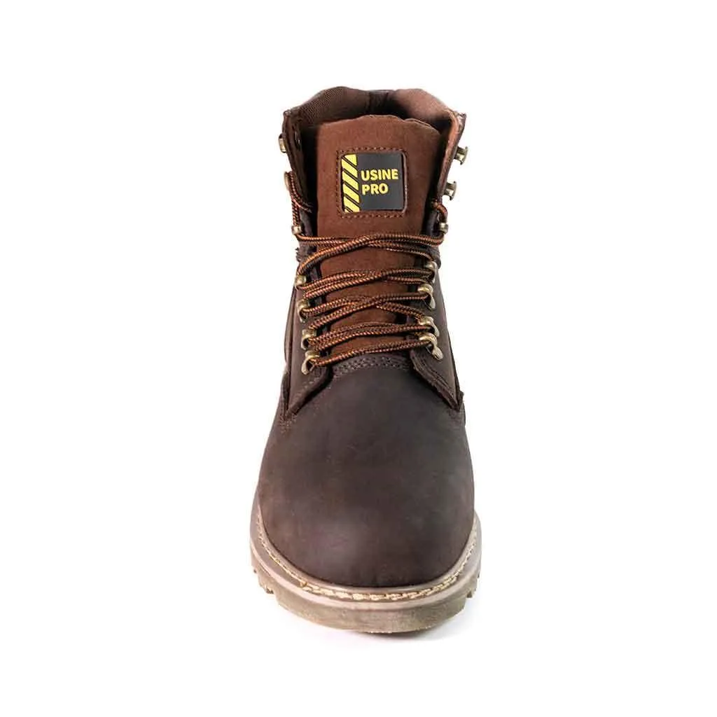 Men's 6" Steel Toe Boots - Genuine Leather | U001