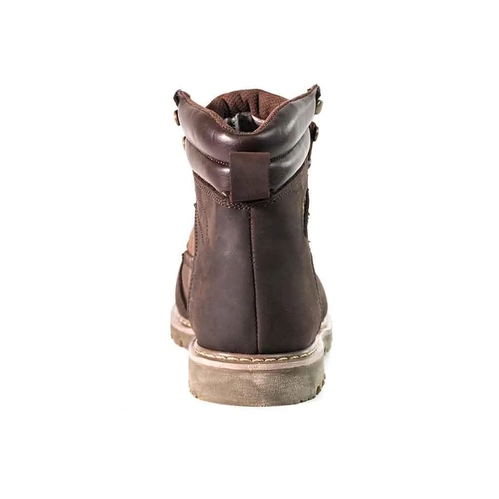 Men's 6" Steel Toe Boots - Genuine Leather | U001