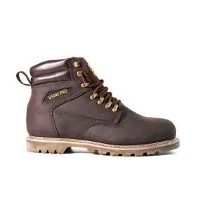 Men's 6" Steel Toe Boots - Genuine Leather | U001