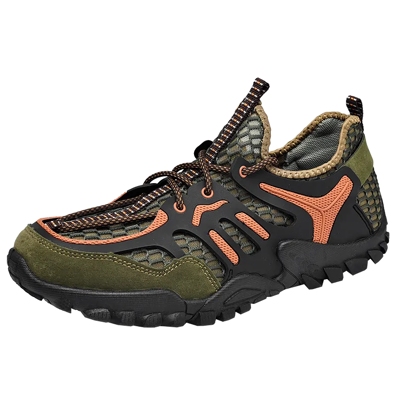 Mens Mountain Trekking Shoes Summer Mesh Breathable Men Hiking Shoes Outdoor Men Sneakers Men Sport Shoes Quick-dry Water Shoes