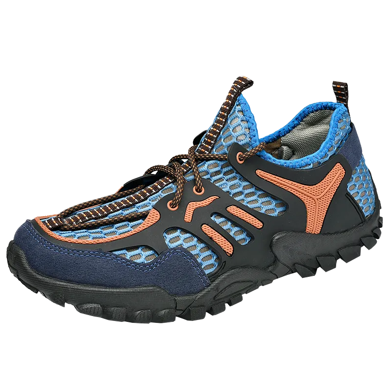 Mens Mountain Trekking Shoes Summer Mesh Breathable Men Hiking Shoes Outdoor Men Sneakers Men Sport Shoes Quick-dry Water Shoes