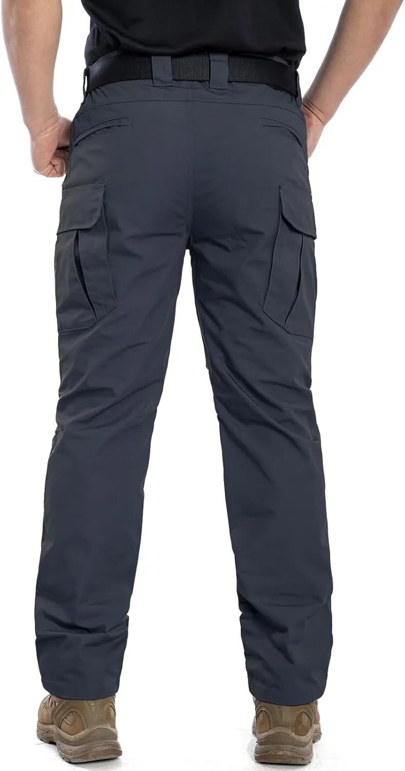 Men's Outdoor Tactical Pants Rip Stop Lightweight Waterproof Military Combat