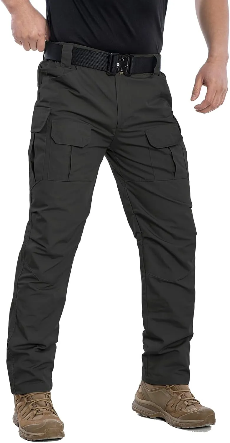 Men's Outdoor Tactical Pants Rip Stop Lightweight Waterproof Military Combat