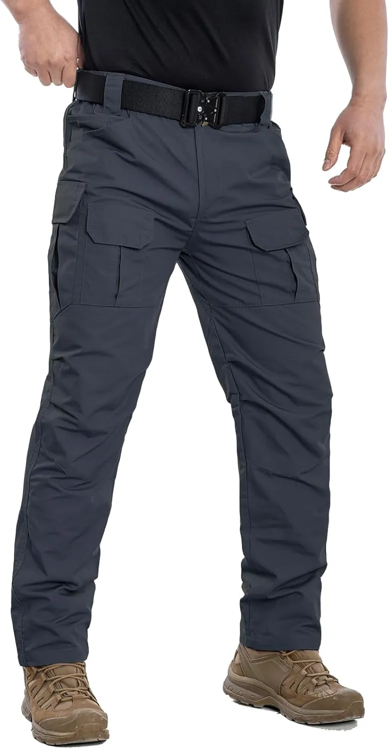 Men's Outdoor Tactical Pants Rip Stop Lightweight Waterproof Military Combat