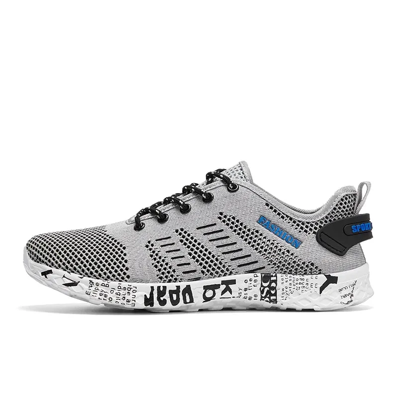 Men's Water Sports Shoes Non-slip Outdoor Wear-resistant Breathable Hiking Beach Quick-drying Outdoor Fishing Wading Shoes Laces