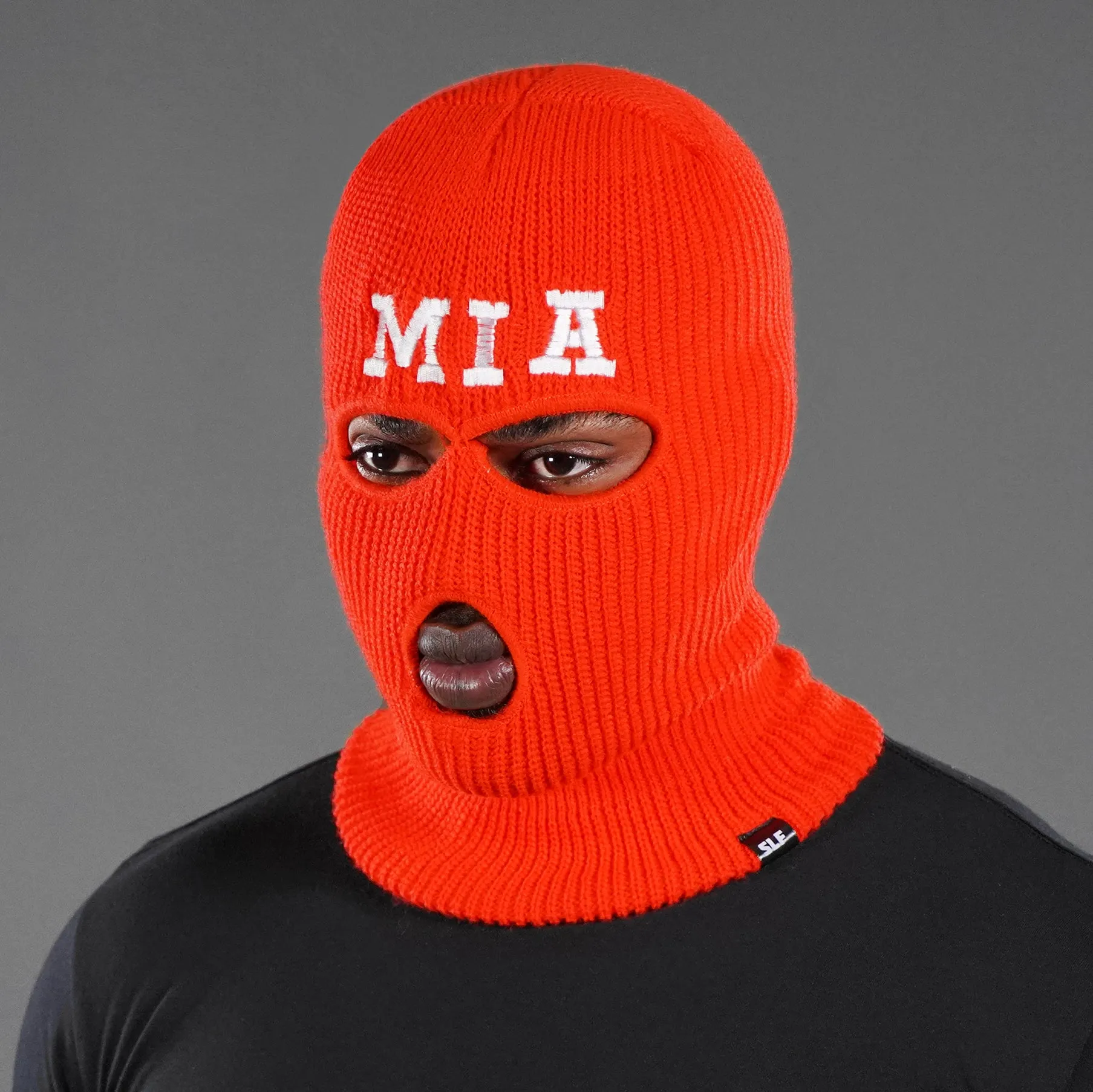 MIA Hot Orange Ski Mask
