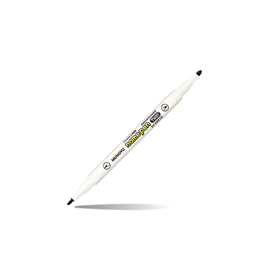 MUNGYO NAME PEN TWIN PERMANENT MARKER BLACK