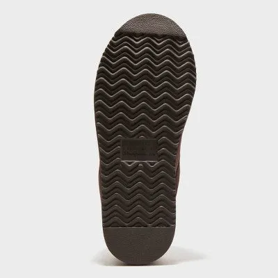 New - Dluxe By Dearfoams Men's Suede Shearling Slip On Slippers Clog Indoor/Outdoor