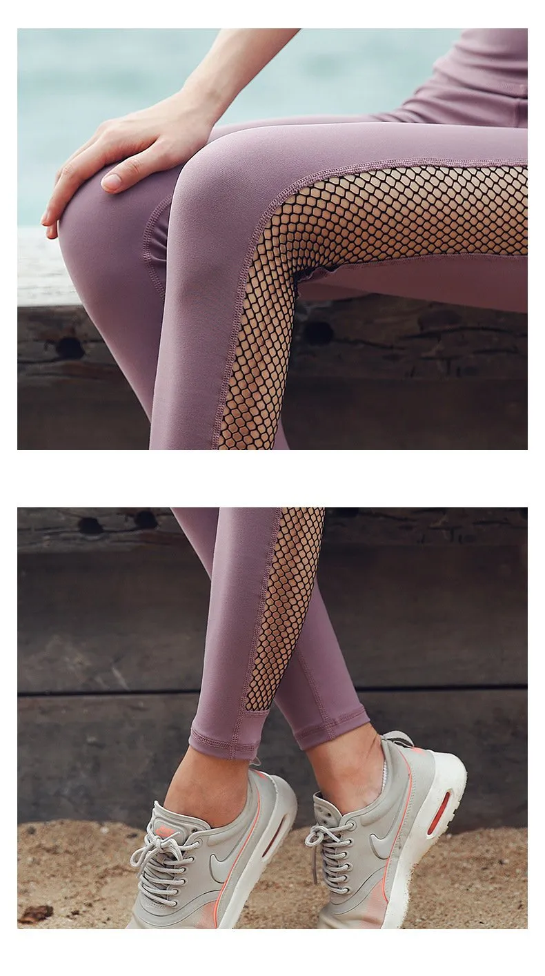 New yoga pants female European and American peach hip pants running fitness sports tights women quick-drying pants