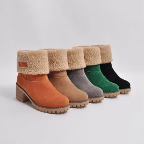 Plus Size Martin Snow Boots Short Bootie Footwear