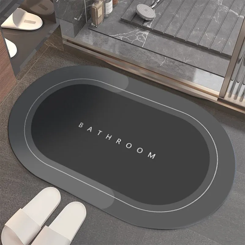 Quick-Drying Bathroom Mat Non-Slip Super-Absorbent Wet Floor & Bath Rug