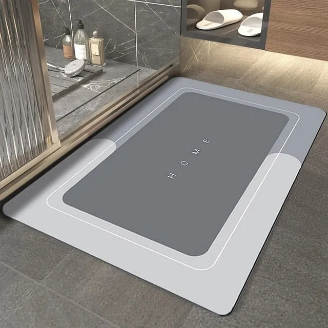 Quick-Drying Bathroom Mat Non-Slip Super-Absorbent Wet Floor & Bath Rug