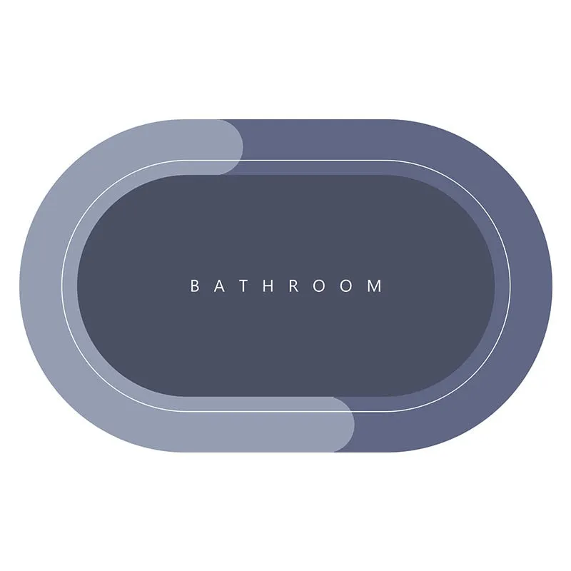 Quick-Drying Bathroom Mat Non-Slip Super-Absorbent Wet Floor & Bath Rug