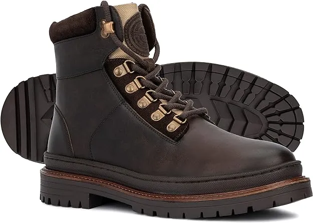 Reserved Footwear Men's Rafael Lace-Up Boot  Color Brown Size 8.5M