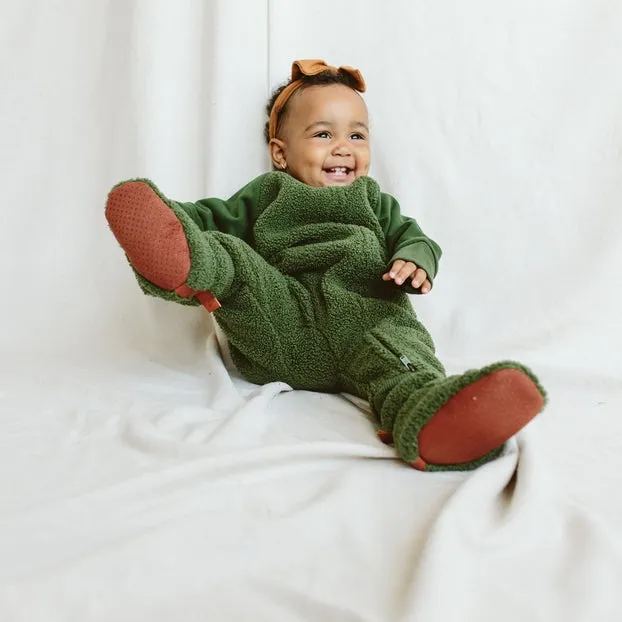 Sherpa Baby Stay-On Boots - Spruce