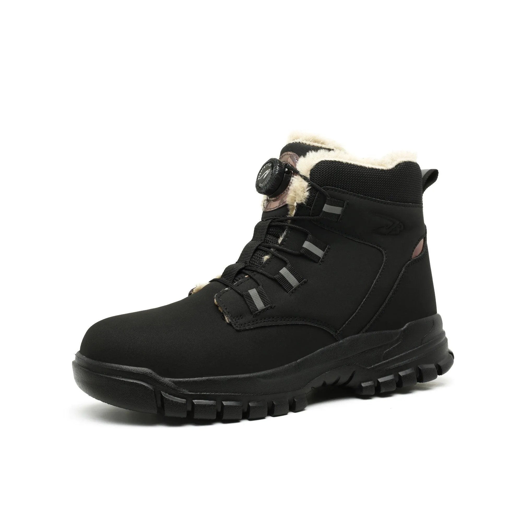 Women's HeatWave Steel Toe Winter Boots - Fleece Lining & Knob Lacing | B318