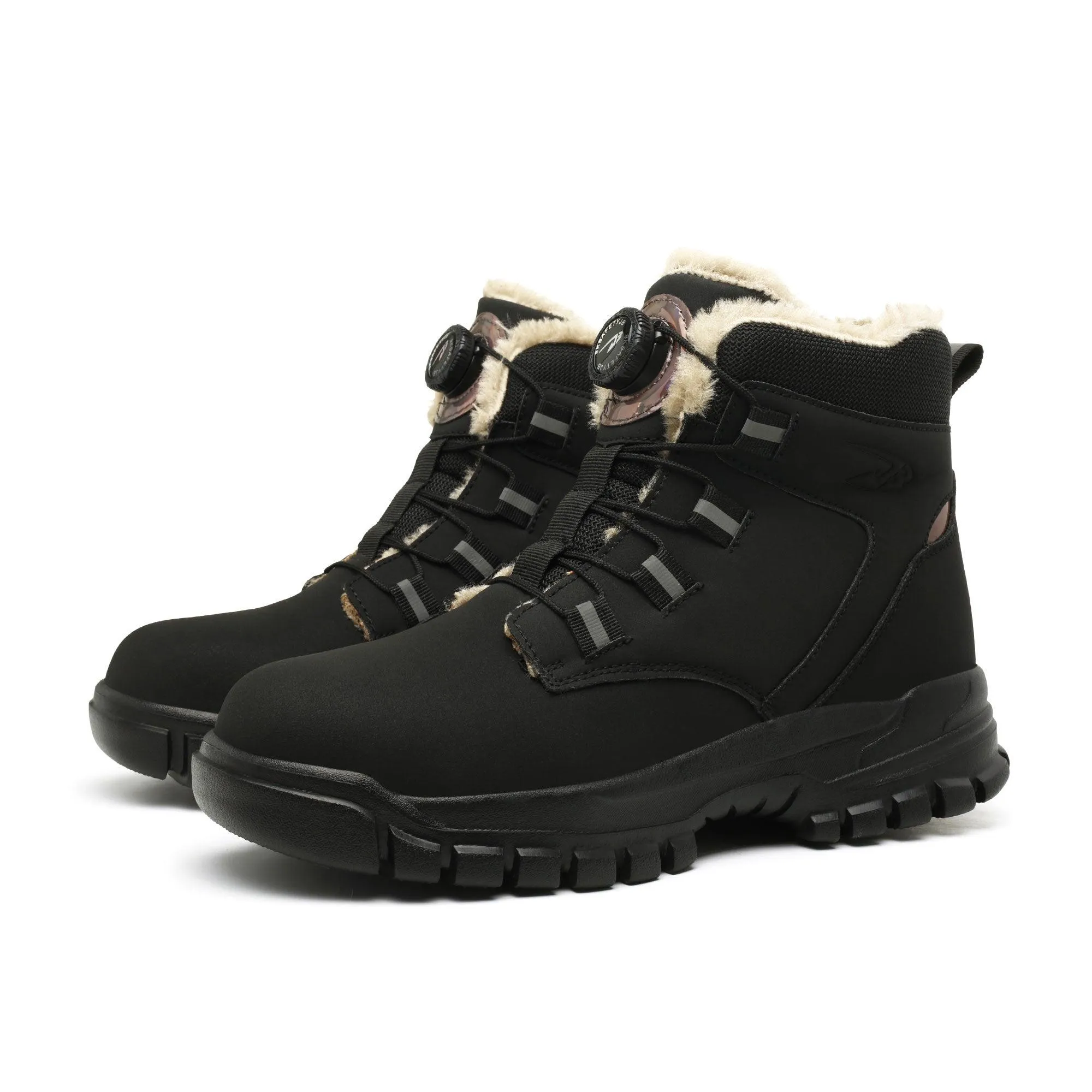 Women's HeatWave Steel Toe Winter Boots - Fleece Lining & Knob Lacing | B318