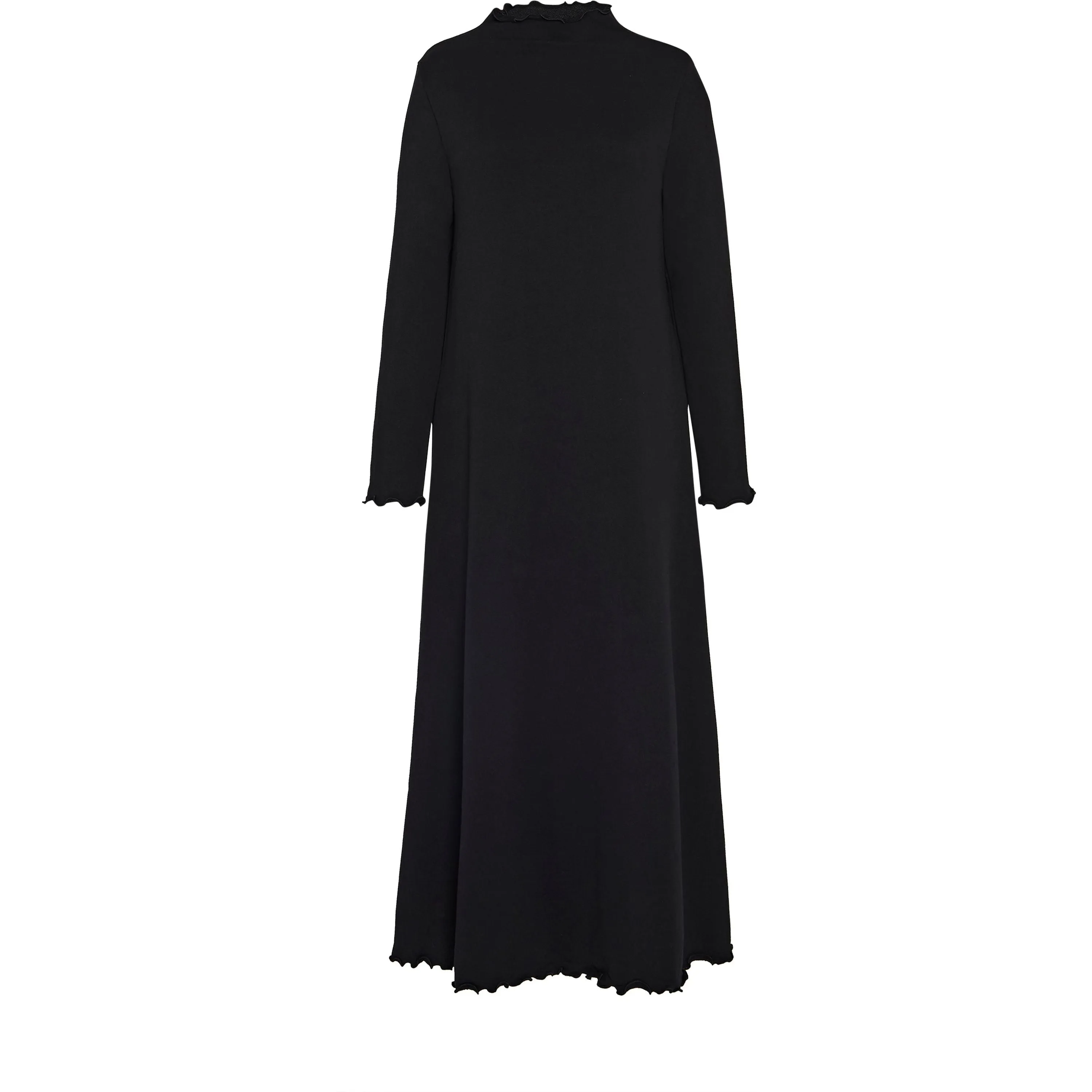 Women's Lounge Dress in Black French Terry by Casey Marks