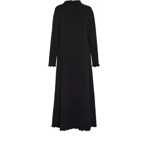 Women's Lounge Dress in Black French Terry by Casey Marks